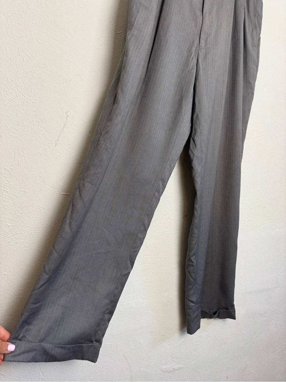 Lauren‎ Ralph Lauren Gray Cuffed Hem Trousers